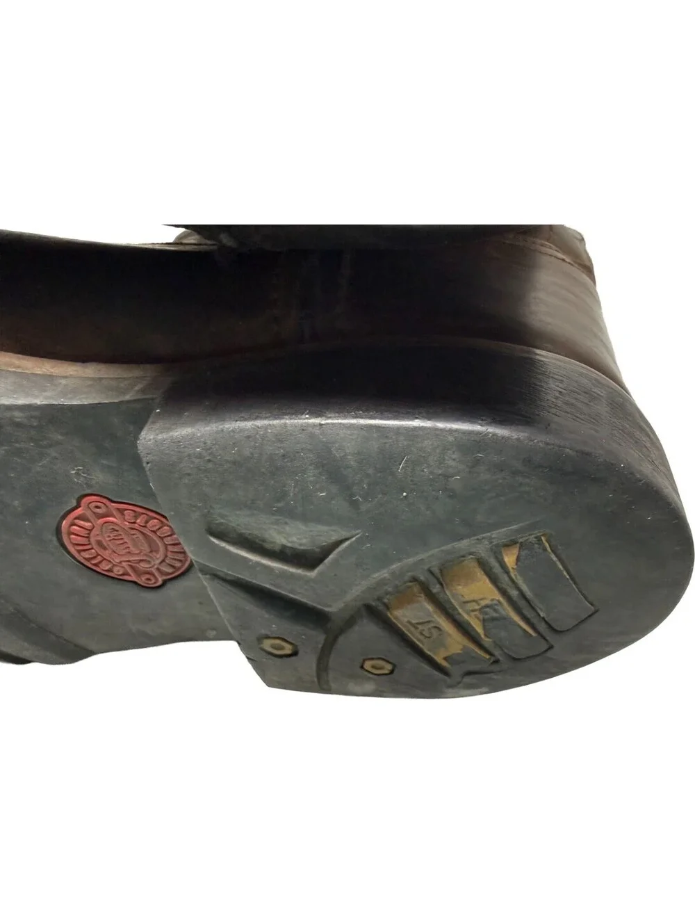 Justin WK4961 Wyoming Waterproof ROUND Steel Toe Western Work Boot Mens Sz 9 EE
